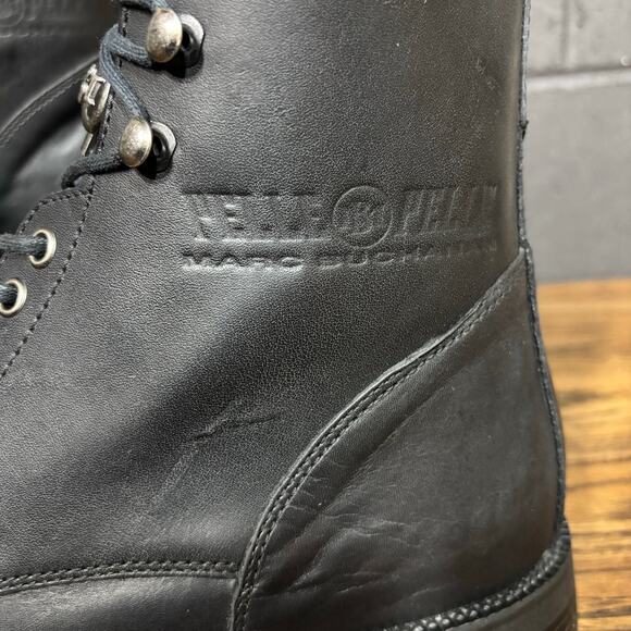 Marc Buchanan Pelle Pelle black leather combat boots Men’s 11 Made in Italy main image 8